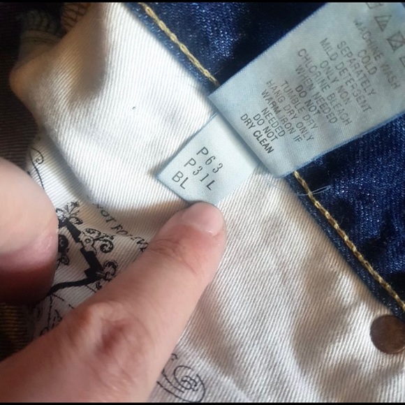 🌈 Amazing Japanese PRPS NOIR Selvedge Jeans SOLD - Picture 7 of 8